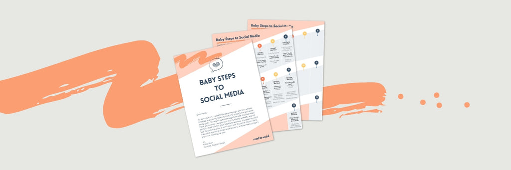 Baby steps to social media product graphic for tween moms